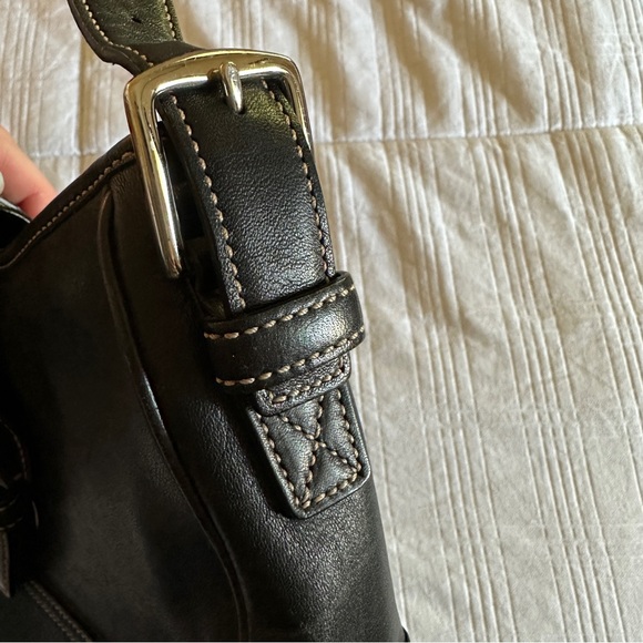 Y2K Coach Black Leather Shoulder Bag - Picture 3 of 3
